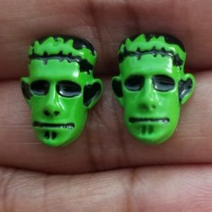 Adorable Metal Frankenstein Stud Earrings